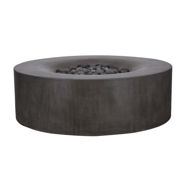 PyroMania Avalon 42" Round Charcoal Outdoor Natural Gas Fire Pit Table