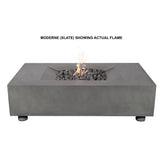 PyroMania Moderne 58" Rectangular Slate Outdoor Propane Gas Fire Pit Table