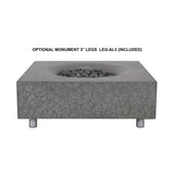 PyroMania Monument 41" Rectangular Slate Outdoor Natural Gas Fire Pit Table