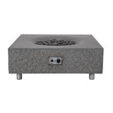 PyroMania Monument 41" Rectangular Slate Outdoor Propane Gas Fire Pit Table