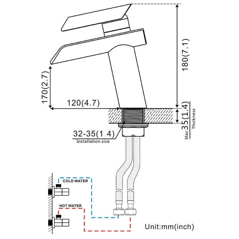 Glass Waterfall Faucet