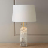 Raw Alabaster Table Lamp