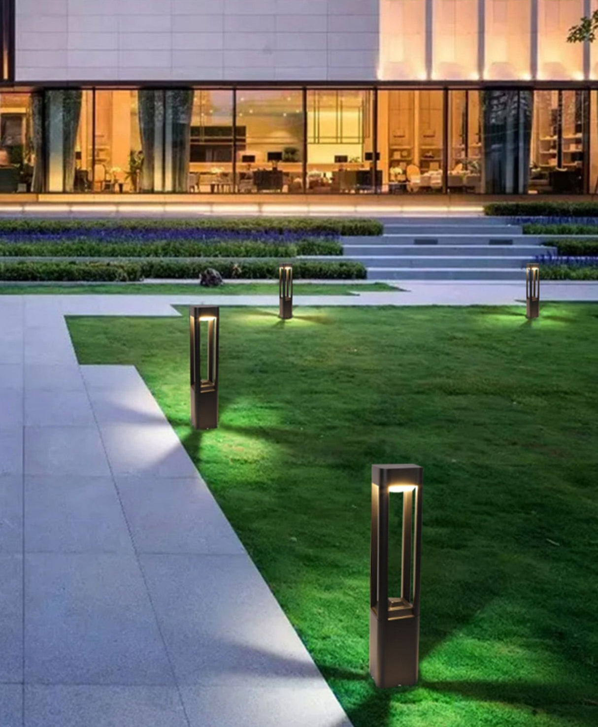 Rectangular Column Garden Light