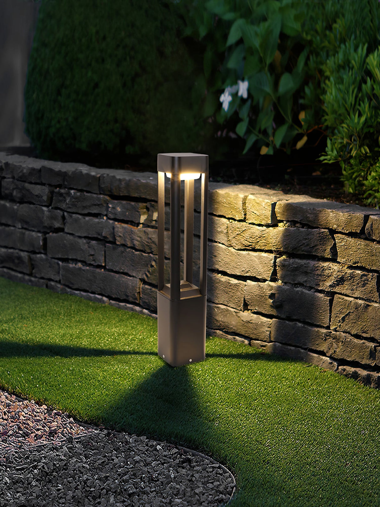 Rectangular Column Garden Light