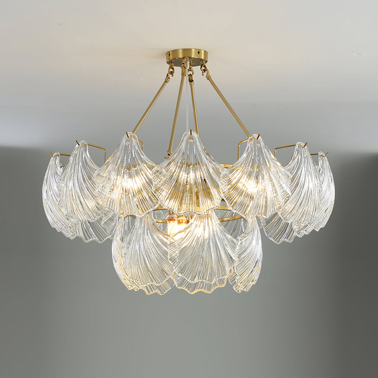 Ribbed Shell Ceiling light