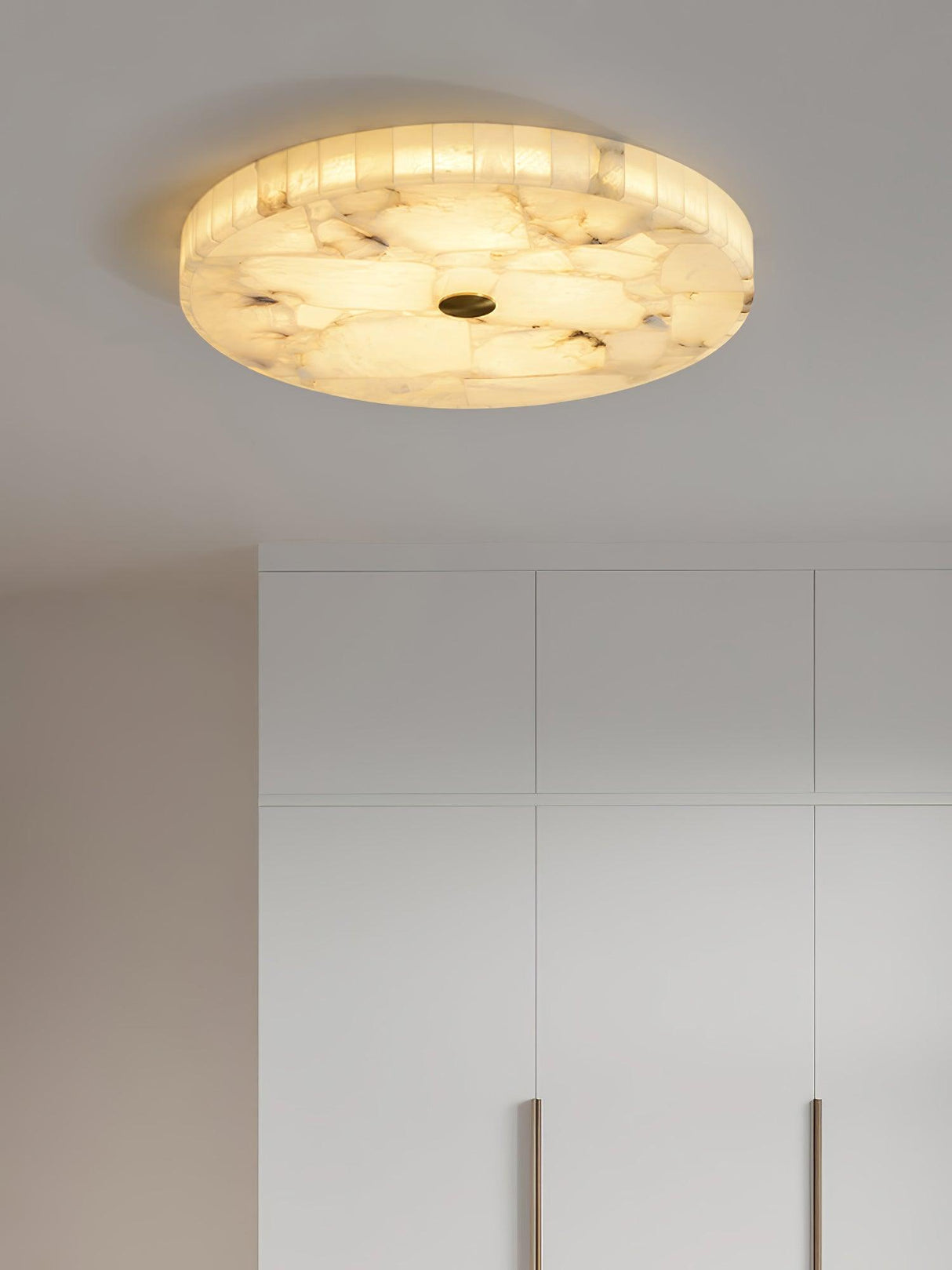 Round Alabaster Ceiling Lamp