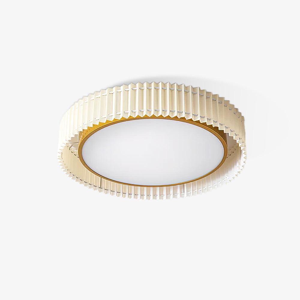 Round Pleated Ceiling Lamp