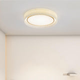 Round Pleated Ceiling Lamp