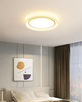 Round Pleated Ceiling Lamp