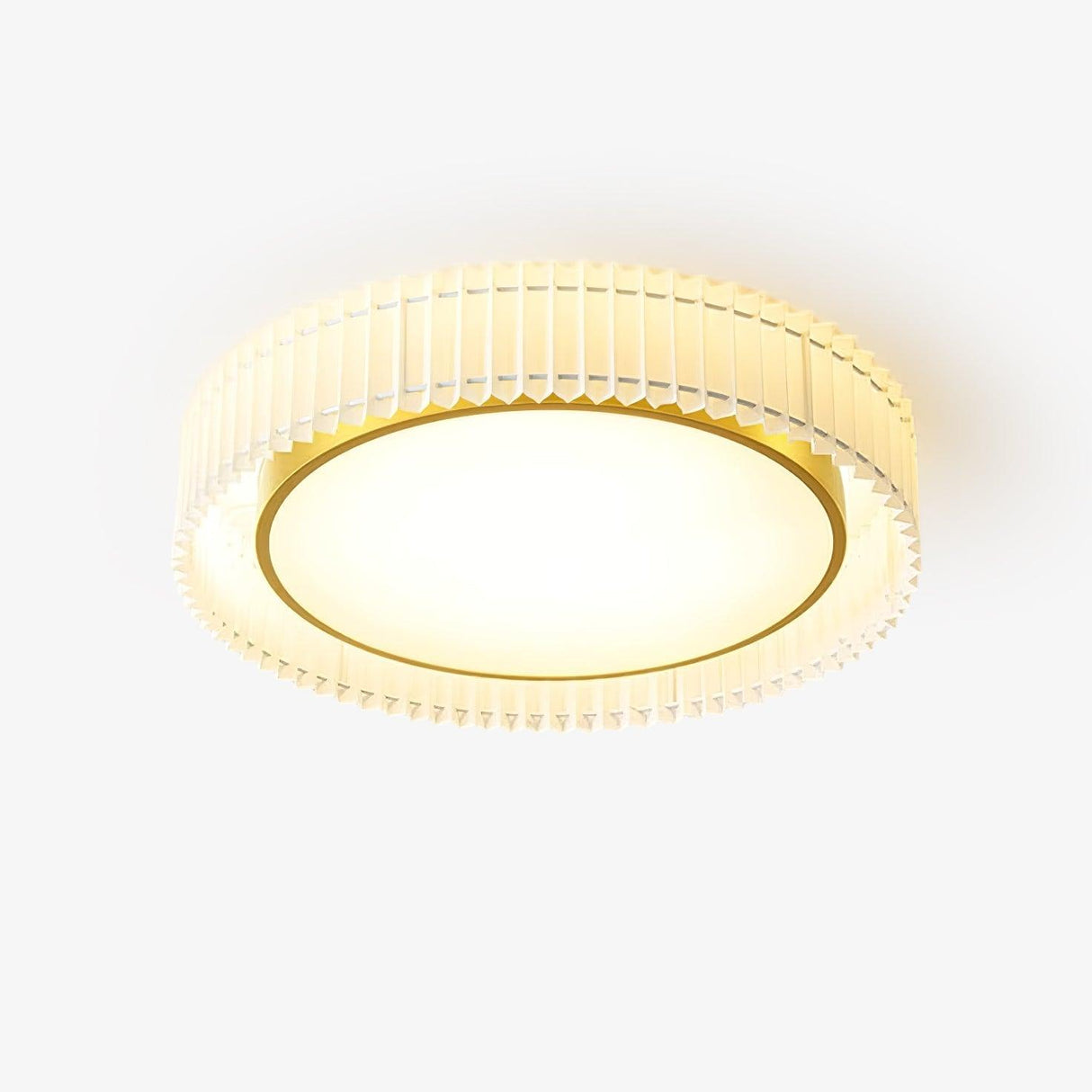 Round Pleated Ceiling Lamp