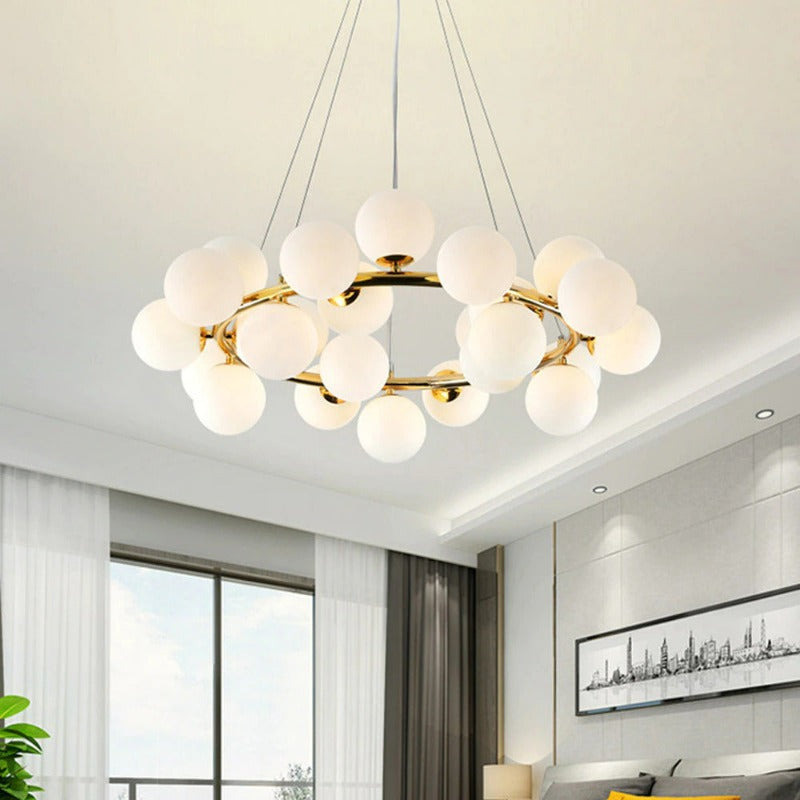 Elena - Modern Glass Globe Chandelier