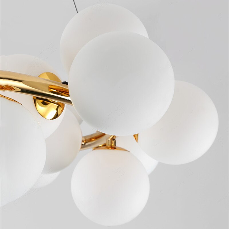 Elena - Modern Glass Globe Chandelier