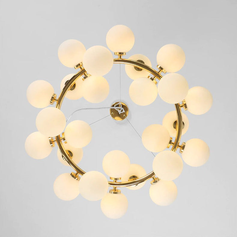 Elena - Modern Glass Globe Chandelier