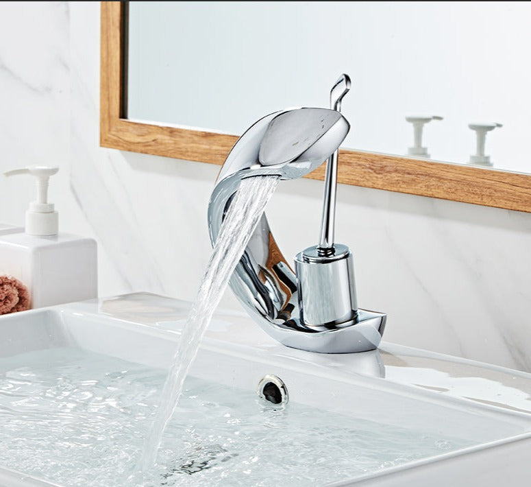 Ellie - Modern Curved Waterfall Faucet