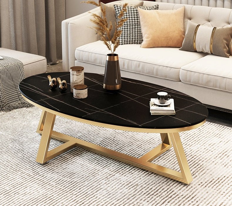 Gold/Black/White/Grey Marble Nordic Coffee Table For Living Room