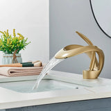 Zina - Modern Curved Bathroom Faucet