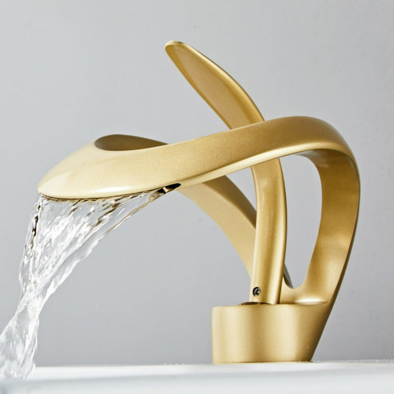 Zina - Modern Curved Bathroom Faucet