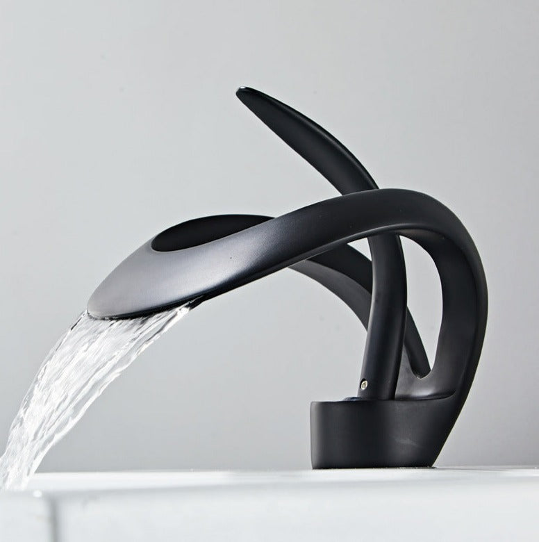 Zina - Modern Curved Bathroom Faucet