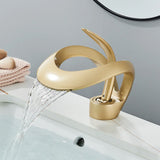 Zina - Modern Curved Bathroom Faucet