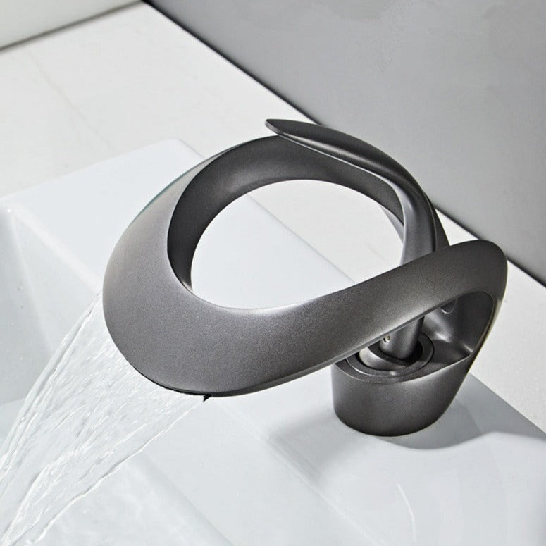 Zina - Modern Curved Bathroom Faucet