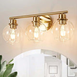 Multi-Bulb Glass Globe Vanity Light