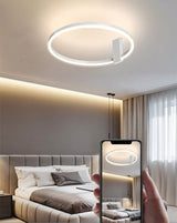 Aluminum LED Ceiling Lamp in a Nordic Style for Bedroom Living Room