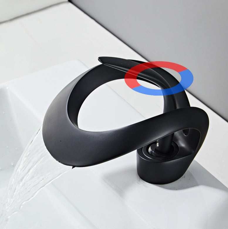 Zina - Modern Curved Bathroom Faucet