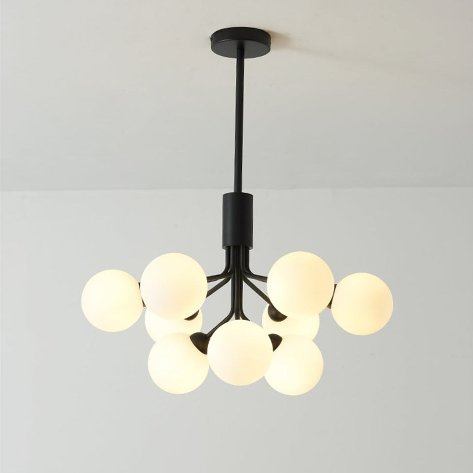 Cora - Modern Glass Globe Chandelier