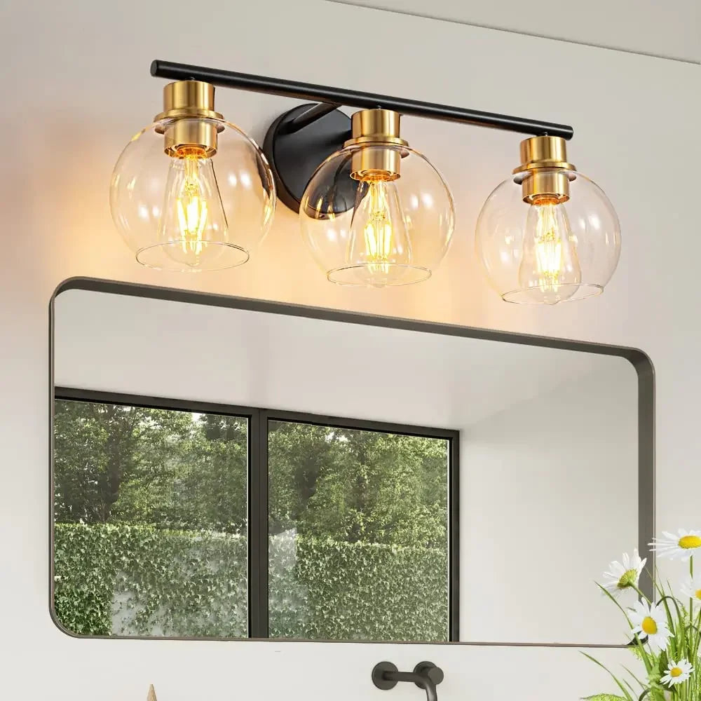 Multi-Bulb Glass Globe Vanity Light