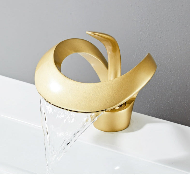 Zina - Modern Curved Bathroom Faucet