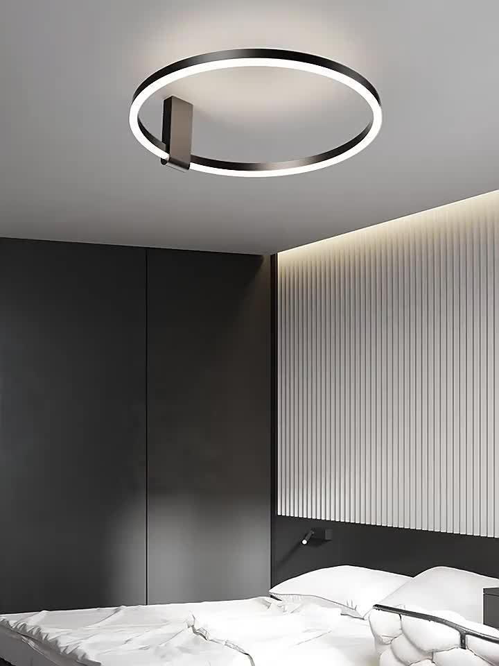 Aluminum LED Ceiling Lamp in a Nordic Style for Bedroom Living Room