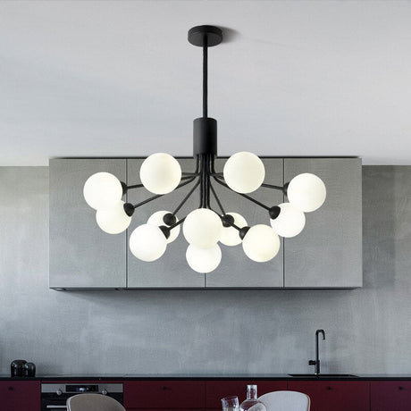 Cora - Modern Glass Globe Chandelier