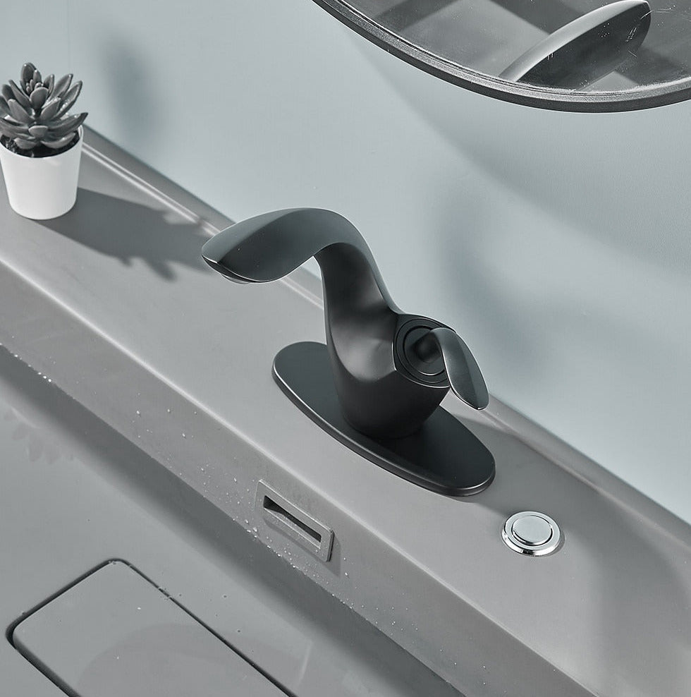 Jacob - Modern Curved Bathroom Faucet