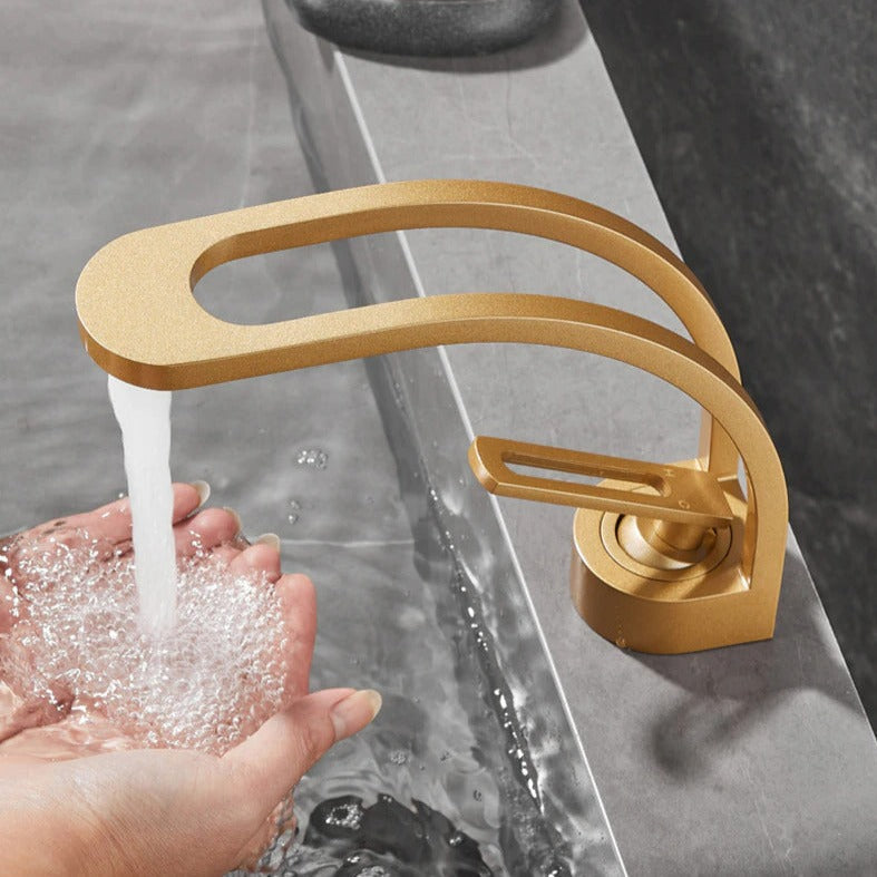 Oliver - Curved Dual-Channel Modern Bathroom Faucet