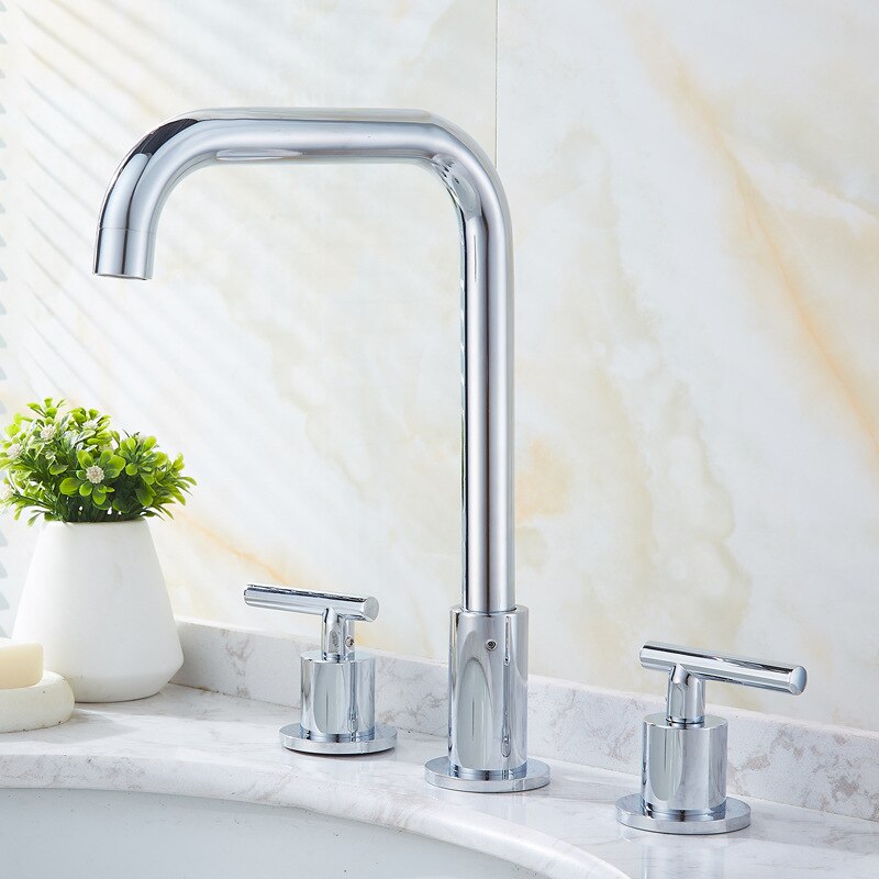 Theodore - Modern Three Hole Bathroom Faucet