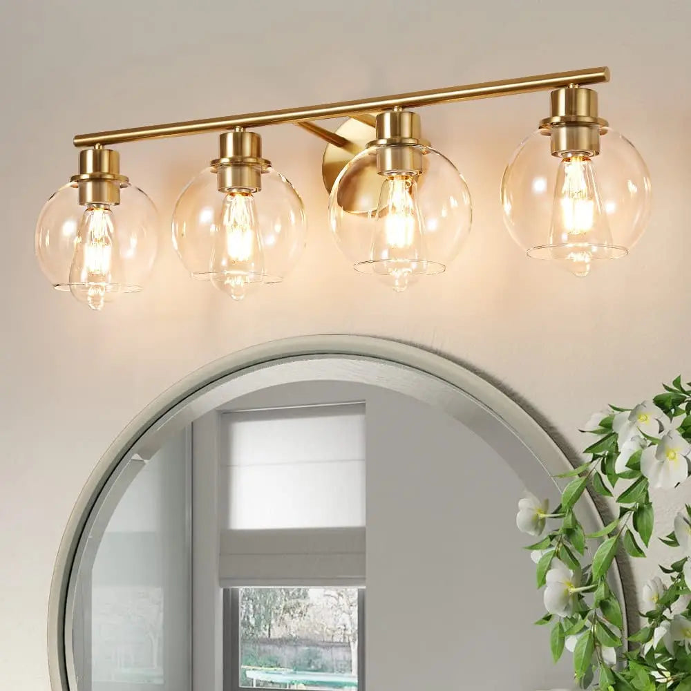 Multi-Bulb Glass Globe Vanity Light