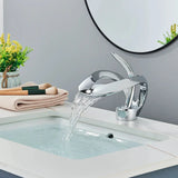 Zina - Modern Curved Bathroom Faucet