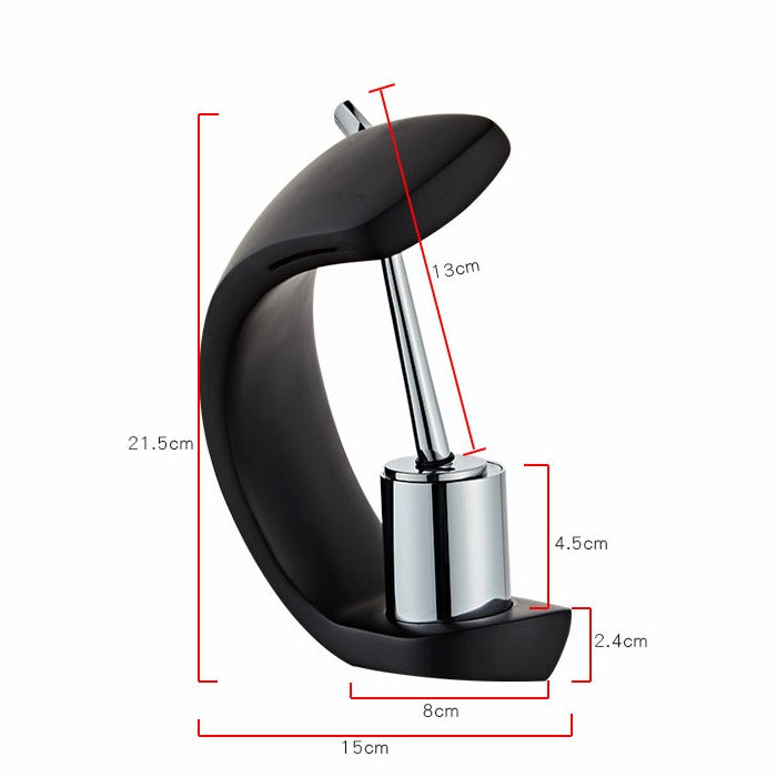 Ellie - Modern Curved Waterfall Faucet