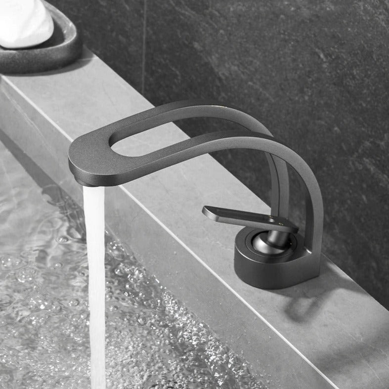 Oliver - Curved Dual-Channel Modern Bathroom Faucet