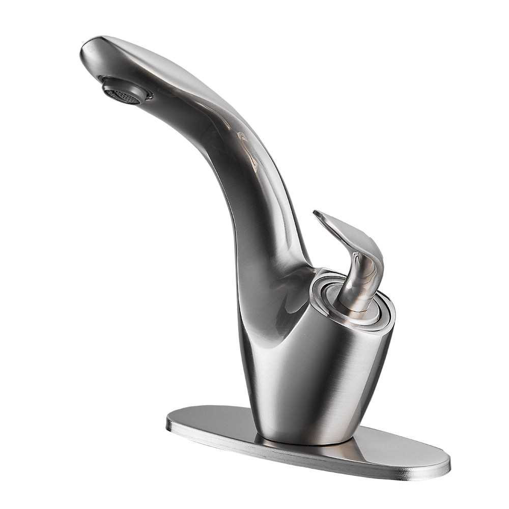 Jacob - Modern Curved Bathroom Faucet