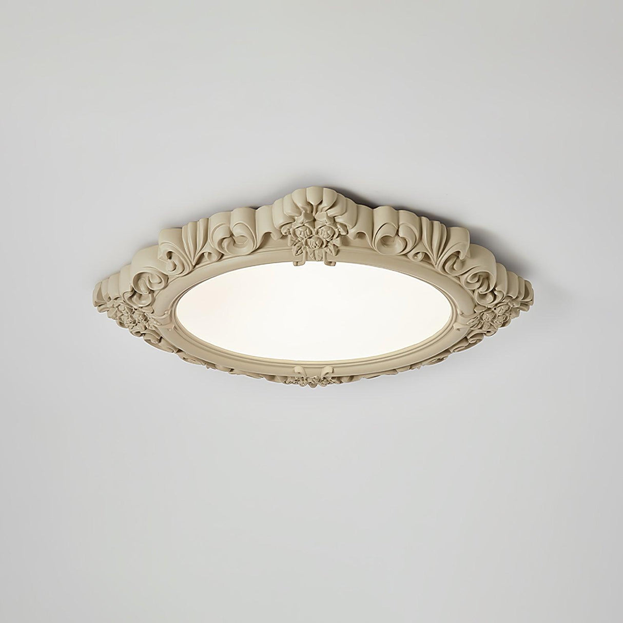 Sculpted Resin Ceiling Lamp