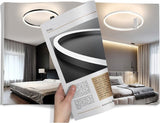 Aluminum LED Ceiling Lamp in a Nordic Style for Bedroom Living Room