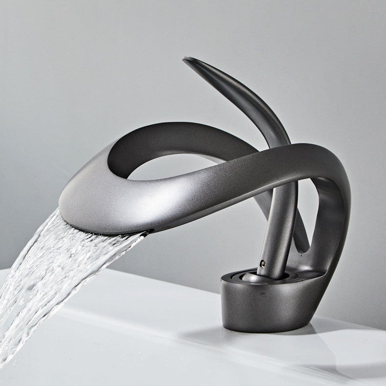 Zina - Modern Curved Bathroom Faucet