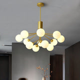 Cora - Modern Glass Globe Chandelier