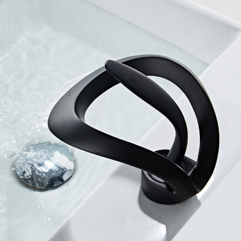 Zina - Modern Curved Bathroom Faucet