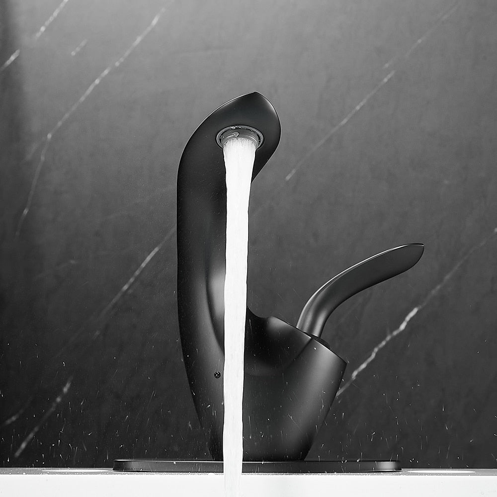 Jacob - Modern Curved Bathroom Faucet