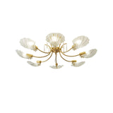 Shell Brass Ceiling Lamp