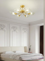 Shell Brass Ceiling Lamp