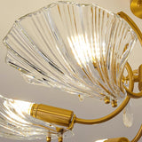 Shell Brass Ceiling Lamp