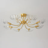 Shell Brass Ceiling Lamp